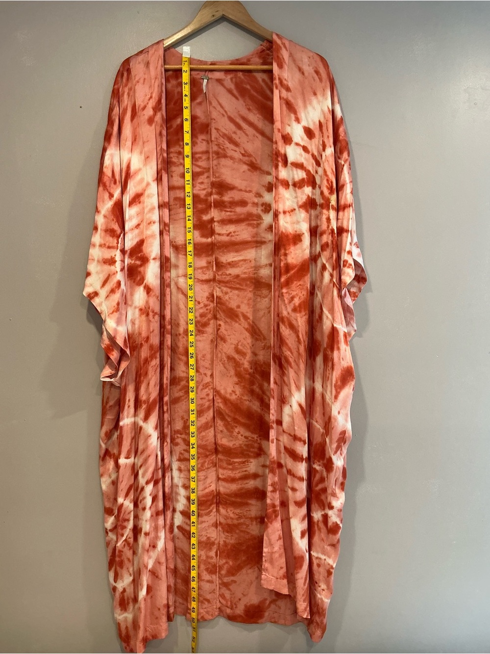 Soft Coral Open-Front Duster